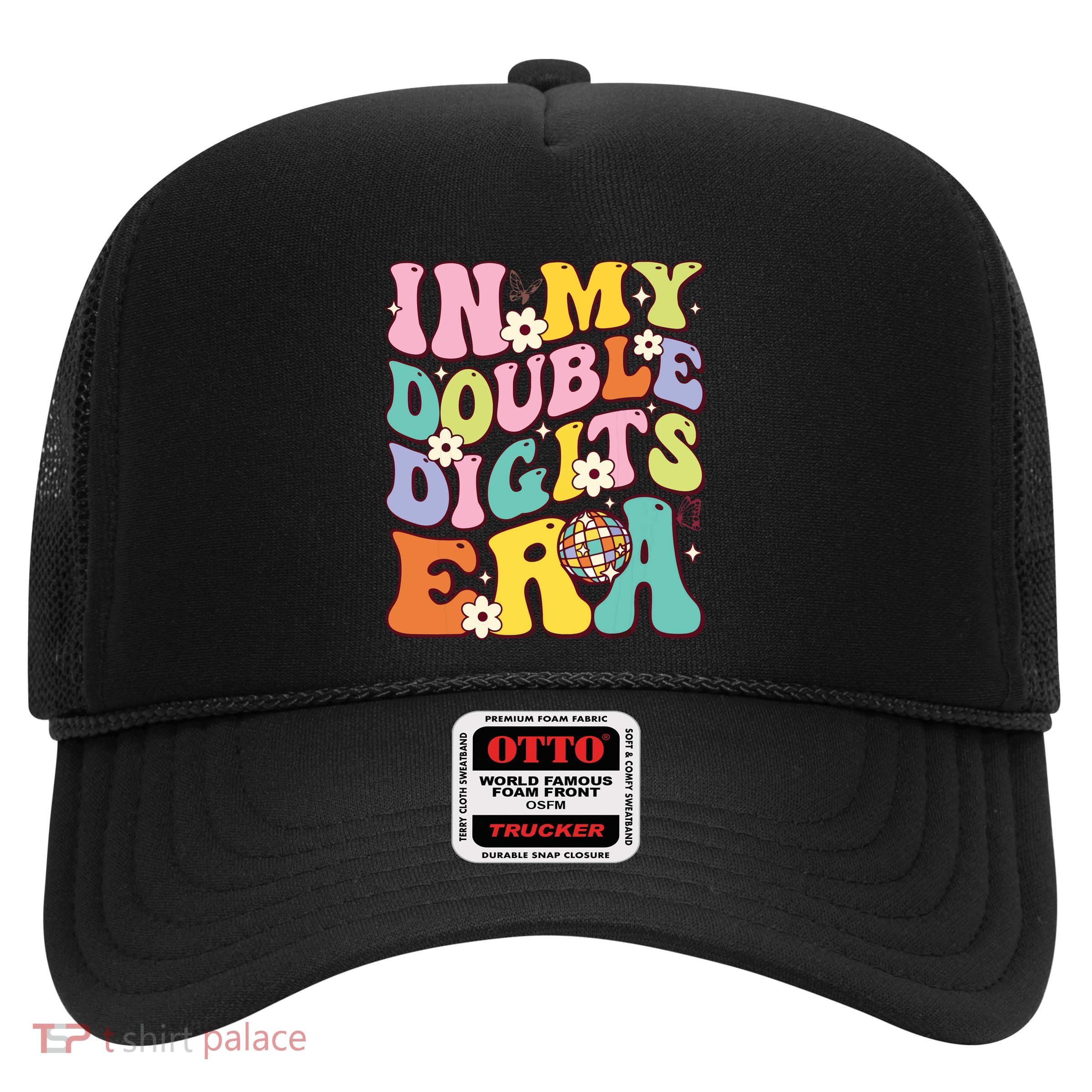 Girl In My Double Digits Era Retro 10 Year Old 10th Birthday Trucker Hat