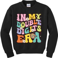 Girl In My Double Digits Era Retro 10 Year Old 10th Birthday Kids Sweatshirt