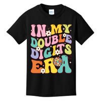 Girl In My Double Digits Era Retro 10 Year Old 10th Birthday Kids T-Shirt