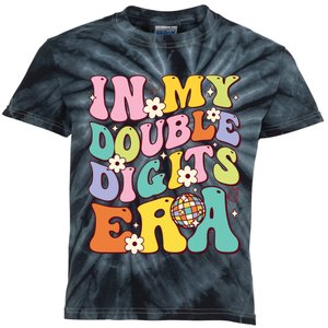 Girl In My Double Digits Era Retro 10 Year Old 10th Birthday Kids Tie-Dye T-Shirt