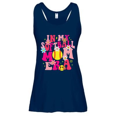 Groovy In My Softball Mom Era Life Game Day Vibes Mama Pink Ladies Essential Flowy Tank