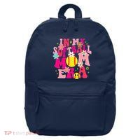 Groovy In My Softball Mom Era Life Game Day Vibes Mama Pink 16 in Basic Backpack