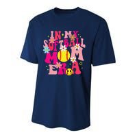 Groovy In My Softball Mom Era Life Game Day Vibes Mama Pink Performance Sprint T-Shirt