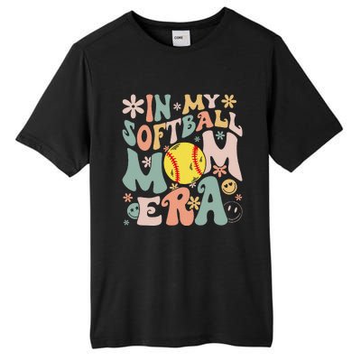 Groovy In My Softball Mom Era Mom Life Game Day Vibes Mama Tall Fusion ChromaSoft Performance T-Shirt