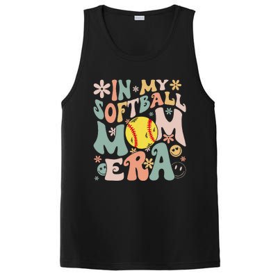 Groovy In My Softball Mom Era Mom Life Game Day Vibes Mama PosiCharge Competitor Tank