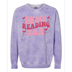 Groovy In My Reading Era Book Lovers Book Reader Teacher Gift Colorblast Crewneck Sweatshirt