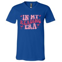 Groovy In My Reading Era Book Lovers Book Reader Teacher Gift V-Neck T-Shirt