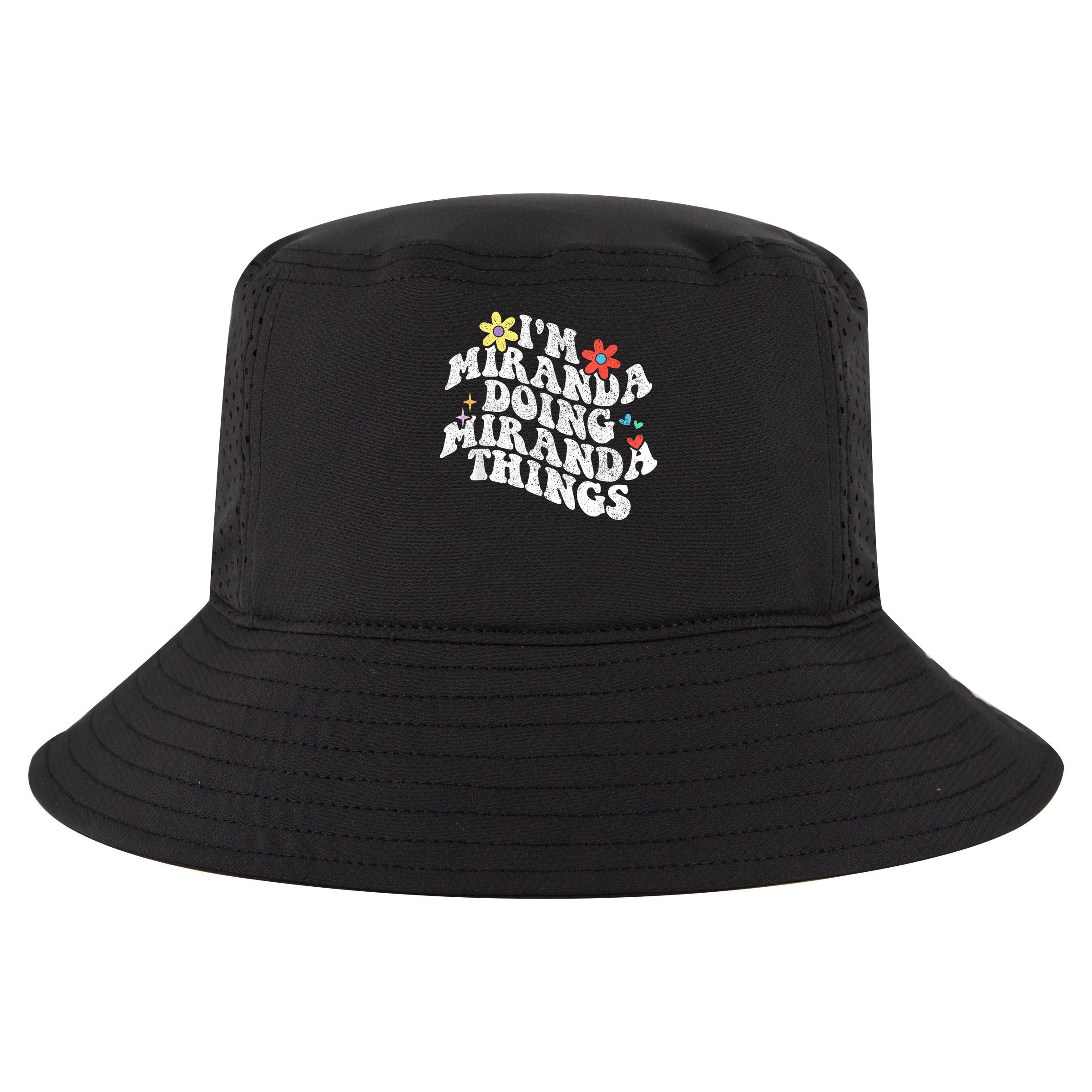 Groovy Im Miranda Doing Miranda Things Funny Mother's Day Cool Comfort Performance Bucket Hat