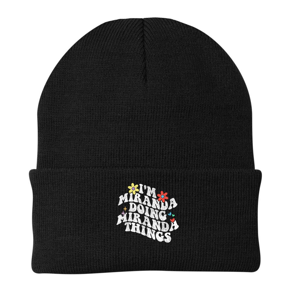 Groovy Im Miranda Doing Miranda Things Funny Mother's Day Beanie