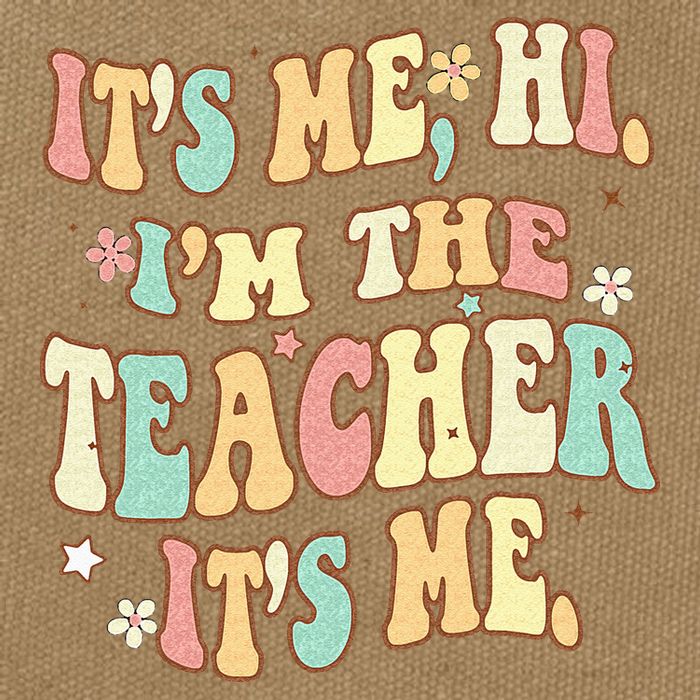 Groovy Its Me Hi Im The Teacher It’s Me Back To School Gifts Cotton Canvas Backpack