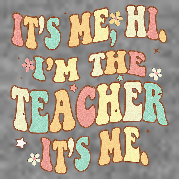 Groovy Its Me Hi Im The Teacher It’s Me Back To School Gifts 7-Panel Snapback Hat
