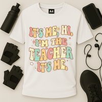 Groovy Its Me Hi Im The Teacher It’s Me Back To School Gifts Cooling Performance Crew T-Shirt