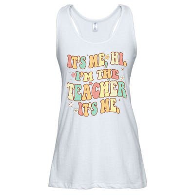 Groovy Its Me Hi Im The Teacher It’s Me Back To School Gifts Ladies Essential Flowy Tank