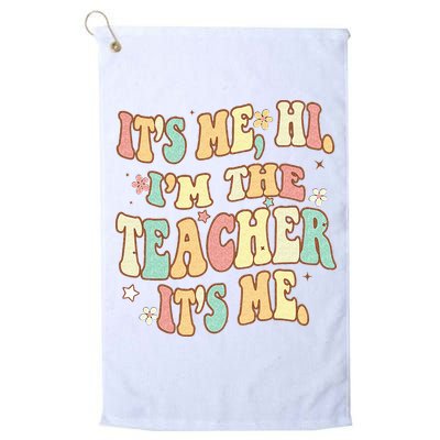 Groovy Its Me Hi Im The Teacher It’s Me Back To School Gifts Golf Towel