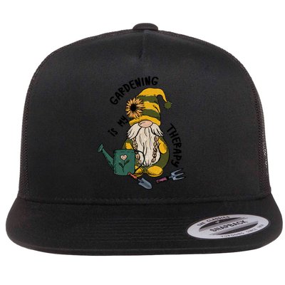 Gardening Is My Therapy Gnome Flatbill Hat