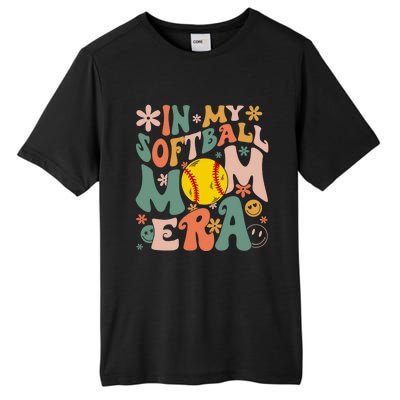 Groovy In My Softball Mom Era Mom Life Game Day Vibes Gift Tall Fusion ChromaSoft Performance T-Shirt