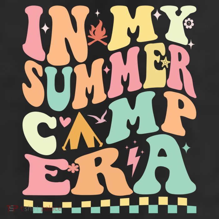 Groovy In My Summer Camp Era Retro Summer Camping Gift Cool Comfort Performance Bucket Hat