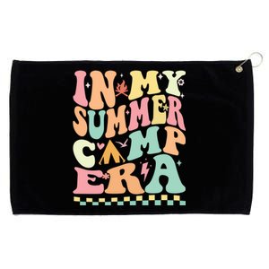 Groovy In My Summer Camp Era Retro Summer Camping Gift Grommeted Golf Towel