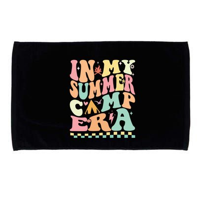Groovy In My Summer Camp Era Retro Summer Camping Gift Microfiber Hand Towel