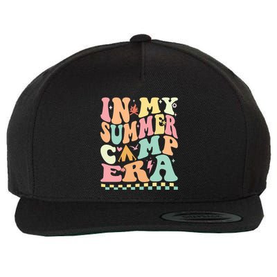 Groovy In My Summer Camp Era Retro Summer Camping Gift Wool Snapback Cap