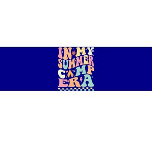 Groovy In My Summer Camp Era Retro Summer Camping Gift Bumper Sticker