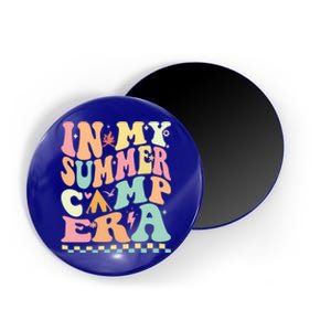 Groovy In My Summer Camp Era Retro Summer Camping Gift Magnet