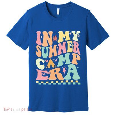 Groovy In My Summer Camp Era Retro Summer Camping Gift Premium T-Shirt