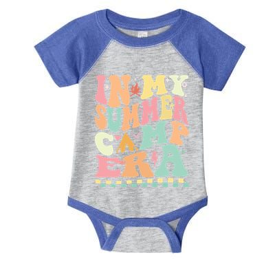 Groovy In My Summer Camp Era Retro Summer Camping Gift Infant Baby Jersey Bodysuit