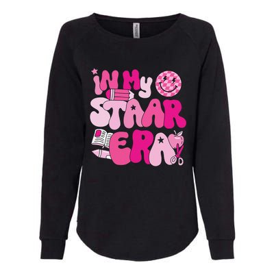 Groovy In My Staar Era Teacher Teacher Squad Test Day School Womens California Wash Sweatshirt