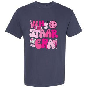 Groovy In My Staar Era Teacher Teacher Squad Test Day School Garment-Dyed Heavyweight T-Shirt