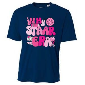 Groovy In My Staar Era Teacher Teacher Squad Test Day School Cooling Performance Crew T-Shirt