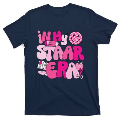 Groovy In My Staar Era Teacher Teacher Squad Test Day School T-Shirt