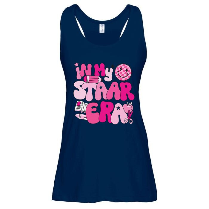 Groovy In My Staar Era Teacher Teacher Squad Test Day School Ladies Essential Flowy Tank