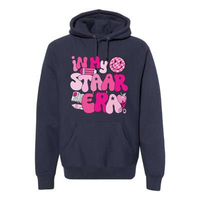 Groovy In My Staar Era Teacher Teacher Squad Test Day School Premium Hoodie