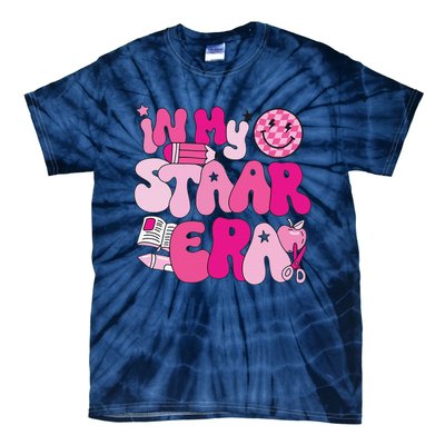 Groovy In My Staar Era Teacher Teacher Squad Test Day School Tie-Dye T-Shirt