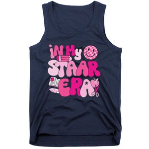 Groovy In My Staar Era Teacher Teacher Squad Test Day School Tank Top