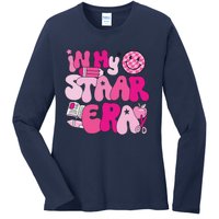 Groovy In My Staar Era Teacher Teacher Squad Test Day School Ladies Long Sleeve Shirt