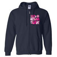 Groovy In My Staar Era Teacher Teacher Squad Test Day School Full Zip Hoodie