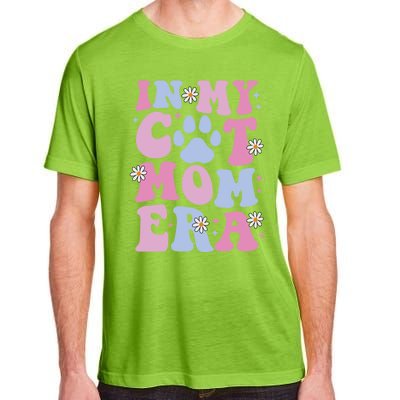 Groovy In My Cat Mom Era Funny Mother Cat Lover Gift Adult ChromaSoft Performance T-Shirt