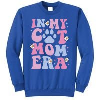 Groovy In My Cat Mom Era Funny Mother Cat Lover Gift Tall Sweatshirt