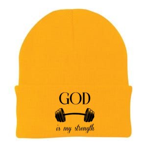 God Is My Strength Knit Cap Winter Beanie