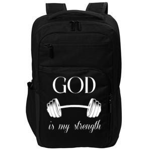 God Is My Strength Impact Tech Backpack