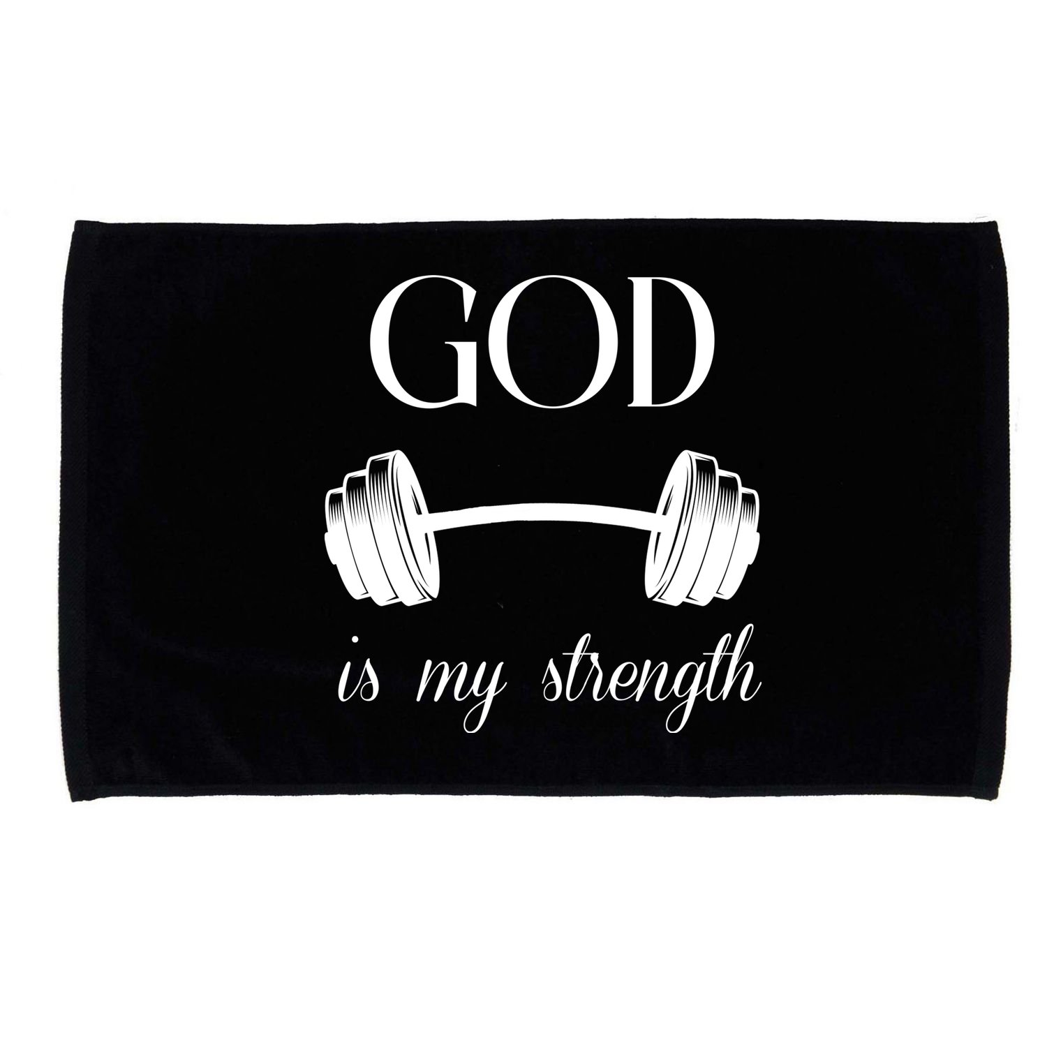 God Is My Strength Microfiber Hand Towel
