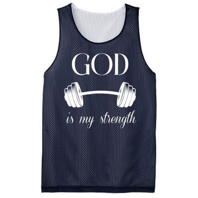 God Is My Strength Mesh Reversible Basketball Jersey Tank