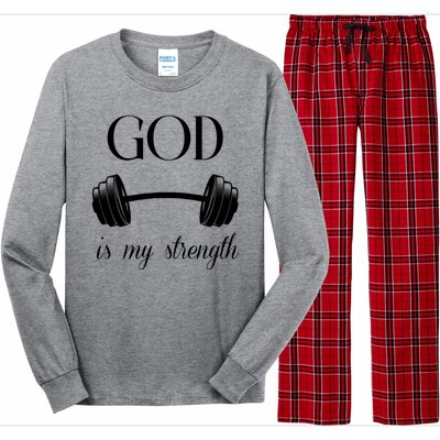 God Is My Strength Long Sleeve Pajama Set