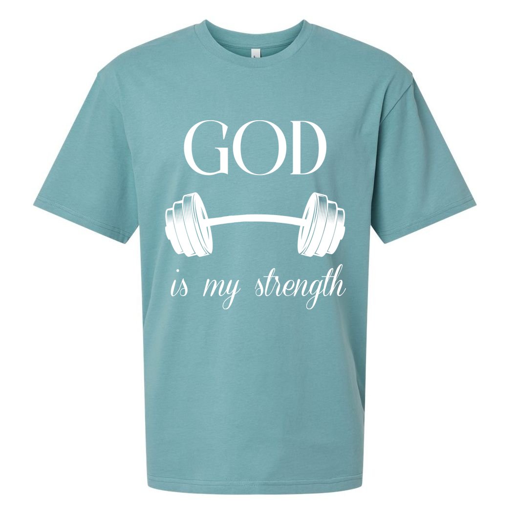 God Is My Strength Sueded Cloud Jersey T-Shirt
