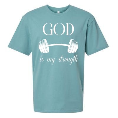 God Is My Strength Sueded Cloud Jersey T-Shirt