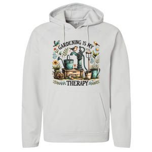 Gardening Is My Therapy Performance Fleece Hoodie