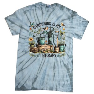 Gardening Is My Therapy Tie-Dye T-Shirt