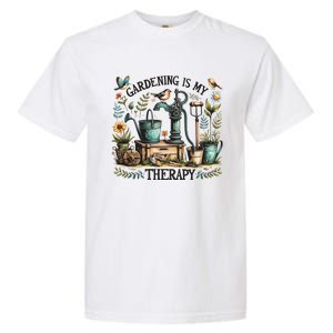 Gardening Is My Therapy Garment-Dyed Heavyweight T-Shirt